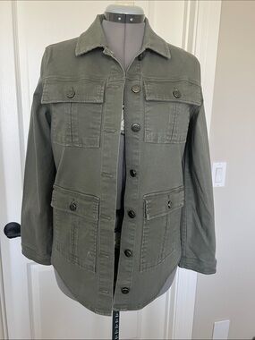 1822 Denim Olive Green Utility Jacket